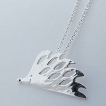 Load image into Gallery viewer, Hedgehog Pendant, Sterling Silver Hedgehog Pendant, Cottagecore Necklace, Nature Jewellery, Animal Lover Gift, Quirky Hedgehog Necklace