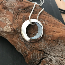 Load image into Gallery viewer, Síle na Gealaí Pendant, Sterling Silver Moon Goddess Pendant, Silver Moon Necklace, Special Pendant Gift, Warrior Woman Jewellery, Celestial Jewelry, Chunky Pendant, Oxidised Silver