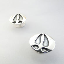 Load image into Gallery viewer, Deer Cuff Links, Sterling Silver Hoof Cufflinks, Animal Lover Gift, Deer Hoof Prints Jewellery, Stag Night, Groomsmen Gift, Nature Jewelry