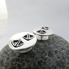 Load image into Gallery viewer, Duck Cuff Links, Oxidised Sterling Silver Cufflinks, Silver Duck Prints, Bird Jewellery, Quirky Cufflinks, Good Luck Talisman, Irish Culture, Hunter Gift