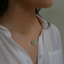 Load image into Gallery viewer, Swallow Pendant, Sterling Silver Bird Pendant with Textured Brass Detail, Gift for Bird Watcher, Nature Jewellery, Summer Jewelry, Celtic Amulet