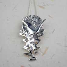 Load image into Gallery viewer, Belonging Pendant, Sterling Silver Bird Pendant, Swan Necklace, Nature Lover Gift, Spirituality Pendant, Meaningful Gift, Travel Necklace