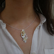 Load image into Gallery viewer, Beach Combing Pendant, Sterling Silver Beach Necklace, Summer Jewelry, Clam Necklace, Nature Lover Gift