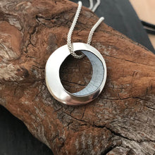 Load image into Gallery viewer, Síle na Gealaí Pendant, Sterling Silver Moon Goddess Pendant, Silver Moon Necklace, Special Pendant Gift, Warrior Woman Jewellery, Celestial Jewelry, Chunky Pendant, Oxidised Silver