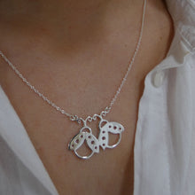 Load image into Gallery viewer, Lady Bird Necklace, Sterling Silver Friendship Necklace, Nature Lover Gift, Silver Lady Bug, Gift for Friends, Quirky Jewellery, Cute Best Friends Necklace Gift