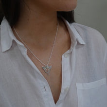 Load image into Gallery viewer, Robin Pendant, Sterling Silver Pendant with Brass and Copper Details, Mixed Metals Jewellery, Animal Pendant, Bird Necklace, Robin Pendant, Nature Necklace, Good Luck Necklace, Bird Watcher Gift