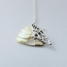 Load image into Gallery viewer, Beehive Pendant, Sterling Silver Bumble Bee Necklace, Beekeeper Gift, Save the Bees Jewelry, Spring Necklace, Nature Lover