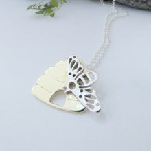 Load image into Gallery viewer, Beehive Pendant, Sterling Silver Bumble Bee Necklace, Beekeeper Gift, Save the Bees Jewelry, Spring Necklace, Nature Lover