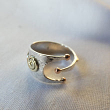 Load image into Gallery viewer, Bean Rí Ring, Sterling Silver Queen Ring, Queen Maeve Jewellery, Celtic Folklore Goddess, Silver Feminist Ring