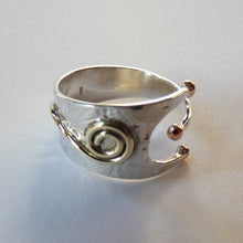 Load image into Gallery viewer, Bean Rí Ring, Sterling Silver Queen Ring, Queen Maeve Jewellery, Celtic Folklore Goddess, Silver Feminist Ring
