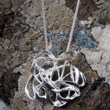 Load image into Gallery viewer, Wind Pendant, Sterling Silver Elemental Pendant, Nature Pendant, For Her, For Him, Unisex Jewelry, Unique Jewellery, Quirky Pendant, Storm Pendant, Gift Idea, Irish Design, Irish Mythology