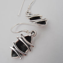 Load image into Gallery viewer, Broighter Hoard Earrings, Sterling Silver Ship Earrings, Oxidised Silver Boat Earrings, Nautical Earrings, Gaelic Sea God Jewellery