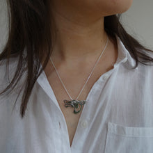 Load image into Gallery viewer, Cú Chulainn Pendant, Sterling Silver Dog Necklace, Animal Lover Gift, Silver Wolf Hound Pendant, Silver Warrior Necklace, Setanta, Irish Mythology