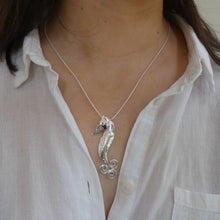Load image into Gallery viewer, Seahorse Pendant, Sterling Silver Seahorse Pendant, Animal Lover Necklace, Otherworld Pendant, Mythical Horse Pendant, Marine Pendant, Kelpie Necklace, Irish Design Pendant