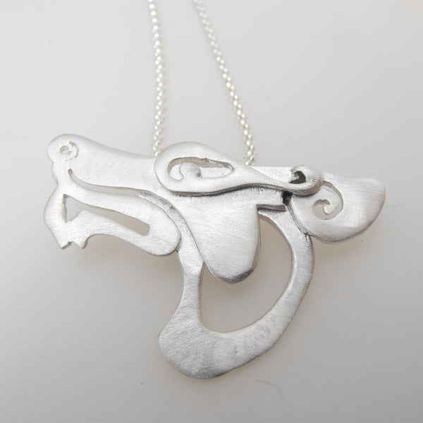 Cú Chulainn Pendant, Sterling Silver Dog Necklace, Animal Lover Gift, Silver Wolf Hound Pendant, Silver Warrior Necklace, Setanta, Irish Mythology