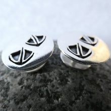 Load image into Gallery viewer, Duck Cuff Links, Oxidised Sterling Silver Cufflinks, Silver Duck Prints, Bird Jewellery, Quirky Cufflinks, Good Luck Talisman, Irish Culture, Hunter Gift