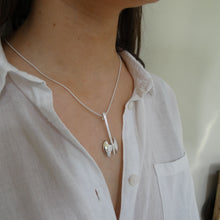 Load image into Gallery viewer, Scathach Pendant, Chunky Sterling Silver Pendant, Ceremonial Axe Pendant, Weapon Necklace, Battle Axe Jewellery, Scottish Warrior Woman Necklace, Dún Scáith