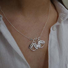 Load image into Gallery viewer, Lady Bird Necklace, Sterling Silver Friendship Necklace, Nature Lover Gift, Silver Lady Bug, Gift for Friends, Quirky Jewellery, Cute Best Friends Necklace Gift