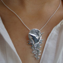 Load image into Gallery viewer, Belonging Pendant, Sterling Silver Bird Pendant, Swan Necklace, Nature Lover Gift, Spirituality Pendant, Meaningful Gift, Travel Necklace