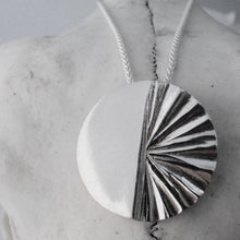 Load image into Gallery viewer, Lughnasa Pendant, Sterling Silver Light Pendant, Celtic Harvest Festival, Autumn Equinox Pendant, Sun Necklace, Fall Jewelry, Spiritual Jewellery, Summer Necklace, Pagan Holiday