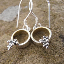 Load image into Gallery viewer, Donegal Daybreak Earrings, Sterling Silver Earrings, Spiritual Jewellery, Wiccan Earrings, Light Jewellery, Sun Earrings, Elemental Jewelry