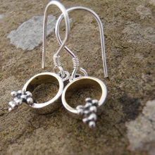 Load image into Gallery viewer, Donegal Daybreak Earrings, Sterling Silver Earrings, Spiritual Jewellery, Wiccan Earrings, Light Jewellery, Sun Earrings, Elemental Jewelry