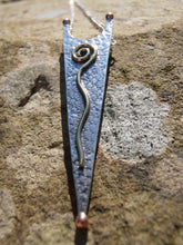 Load image into Gallery viewer, Bean Rí Pendant, Sterling Silver Queen Necklace, Queen Meabh, Warrior Woman Jewelry, Spirituality Pendant, Fertility Goddess Necklace
