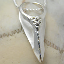 Load image into Gallery viewer, Cuchulain and the Cattle Raid of Cooley Pendant, Sterling Silver Pendant, Bull Skull Necklace, Animal Lover Gift, Cow Pendant, Wicca Jewellery, Celtic Deity