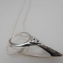 Load image into Gallery viewer, Cuchulain and the Cattle Raid of Cooley Pendant, Sterling Silver Pendant, Bull Skull Necklace, Animal Lover Gift, Cow Pendant, Wicca Jewellery, Celtic Deity