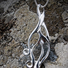 Load image into Gallery viewer, Banshee Pendant, Fairy Woman Necklace, Celtic Warrior Woman Jewellery, Irish Mythology, Mourning Necklace