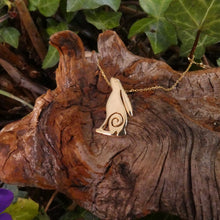 Load image into Gallery viewer, 10 carat gold hare pendant