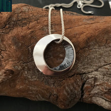 Load image into Gallery viewer, Síle na Gealaí Pendant, Sterling Silver Moon Goddess Pendant, Silver Moon Necklace, Special Pendant Gift, Warrior Woman Jewellery, Celestial Jewelry, Chunky Pendant, Oxidised Silver