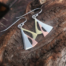 Load image into Gallery viewer, Galway Hooker Earrings, Sterling Silver Ship Earrings, Ship Sails Earrings, Sailing Gift, Fishing Boat Jewellery, Nautical Jewellery, Irish History Jewelry