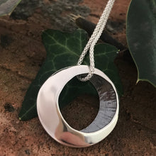 Load image into Gallery viewer, Síle na Gealaí Pendant, Sterling Silver Moon Goddess Pendant, Silver Moon Necklace, Special Pendant Gift, Warrior Woman Jewellery, Celestial Jewelry, Chunky Pendant, Oxidised Silver