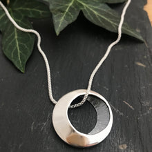 Load image into Gallery viewer, Síle na Gealaí Pendant, Sterling Silver Moon Goddess Pendant, Silver Moon Necklace, Special Pendant Gift, Warrior Woman Jewellery, Celestial Jewelry, Chunky Pendant, Oxidised Silver