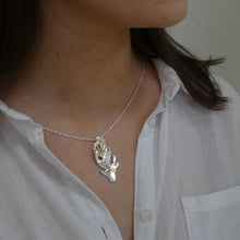 Load image into Gallery viewer, Beach Combing Pendant, Sterling Silver Beach Necklace, Summer Jewelry, Clam Necklace, Nature Lover Gift