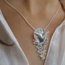 Load image into Gallery viewer, Belonging Pendant, Sterling Silver Bird Pendant, Swan Necklace, Nature Lover Gift, Spirituality Pendant, Meaningful Gift, Travel Necklace