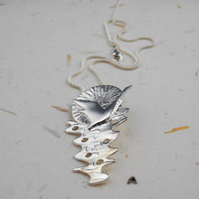Load image into Gallery viewer, Belonging Pendant, Sterling Silver Bird Pendant, Swan Necklace, Nature Lover Gift, Spirituality Pendant, Meaningful Gift, Travel Necklace