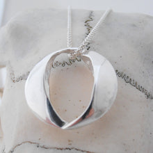Load image into Gallery viewer, Gealach - Moon Pendant, Sterling Silver Moon Goddess Pendant, Wiccan Necklace, Pagan Jewelry, Celtic Moon Deity Jewellery, Feminine Divinity Necklace