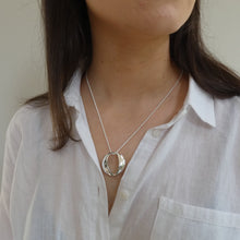 Load image into Gallery viewer, Gealach - Moon Pendant, Sterling Silver Moon Goddess Pendant, Wiccan Necklace, Pagan Jewelry, Celtic Moon Deity Jewellery, Feminine Divinity Necklace