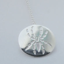Load image into Gallery viewer, Spider  - Damhán Alla Necklace, Sterling Silver Spider Design Necklace, Nature Pendant, Insect Lover Gift, For Him, For Her, Unisex Pendant, Tarantula Necklace, Silver Spider Jewellery