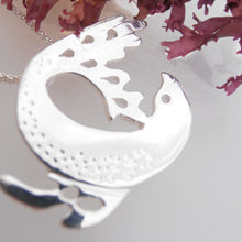 Load image into Gallery viewer, Sterling Silver Selkie Pendant, Seal Pendant, Spirit Animal Pendant, Celtic Mythology Jewelry, Sea Creature Necklace, Mermaid Jewelry, Irish Jewellery
