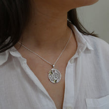 Load image into Gallery viewer, Irish Meadow Pendant, Sterling Silver Flower Meadow Pendant, Summer Jewelry, Wild Atlantic Way Jewellery, Nature Necklace, Butterfly Necklace, Walking Gift