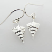 Load image into Gallery viewer, Titanic Earrings, Sterling Silver Ship Earrings, Irish History Jewellery, Silver Boat Earrings, Geometric Earrings, Belfast Landmark Jewellery, Irish Design