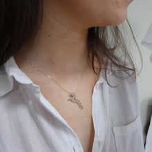 Load image into Gallery viewer, 10 Carat Gold Horse Pendant, Kelpie Pendant, Tír na nÓg Otherworld, Solid Gold Seahorse, Spirit Animal Necklace, Epona Pendant, Nature Jewellery