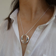 Load image into Gallery viewer, Gealach - Moon Pendant, Sterling Silver Moon Goddess Pendant, Wiccan Necklace, Pagan Jewelry, Celtic Moon Deity Jewellery, Feminine Divinity Necklace