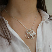 Load image into Gallery viewer, Wind Pendant, Sterling Silver Elemental Pendant, Nature Pendant, For Her, For Him, Unisex Jewelry, Unique Jewellery, Quirky Pendant, Storm Pendant, Gift Idea, Irish Design, Irish Mythology