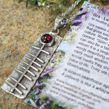 Load image into Gallery viewer, Grá Love Ogham Script Pendant