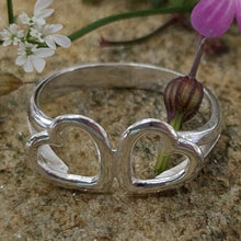 Load image into Gallery viewer, Croí Isteach - Hug Sterling Silver Ring