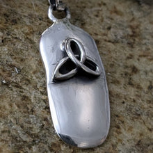 Load image into Gallery viewer, Megalith Medium Silver Trinity Knot Pendant